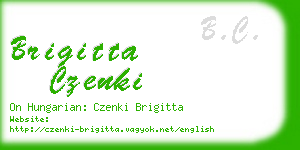 brigitta czenki business card